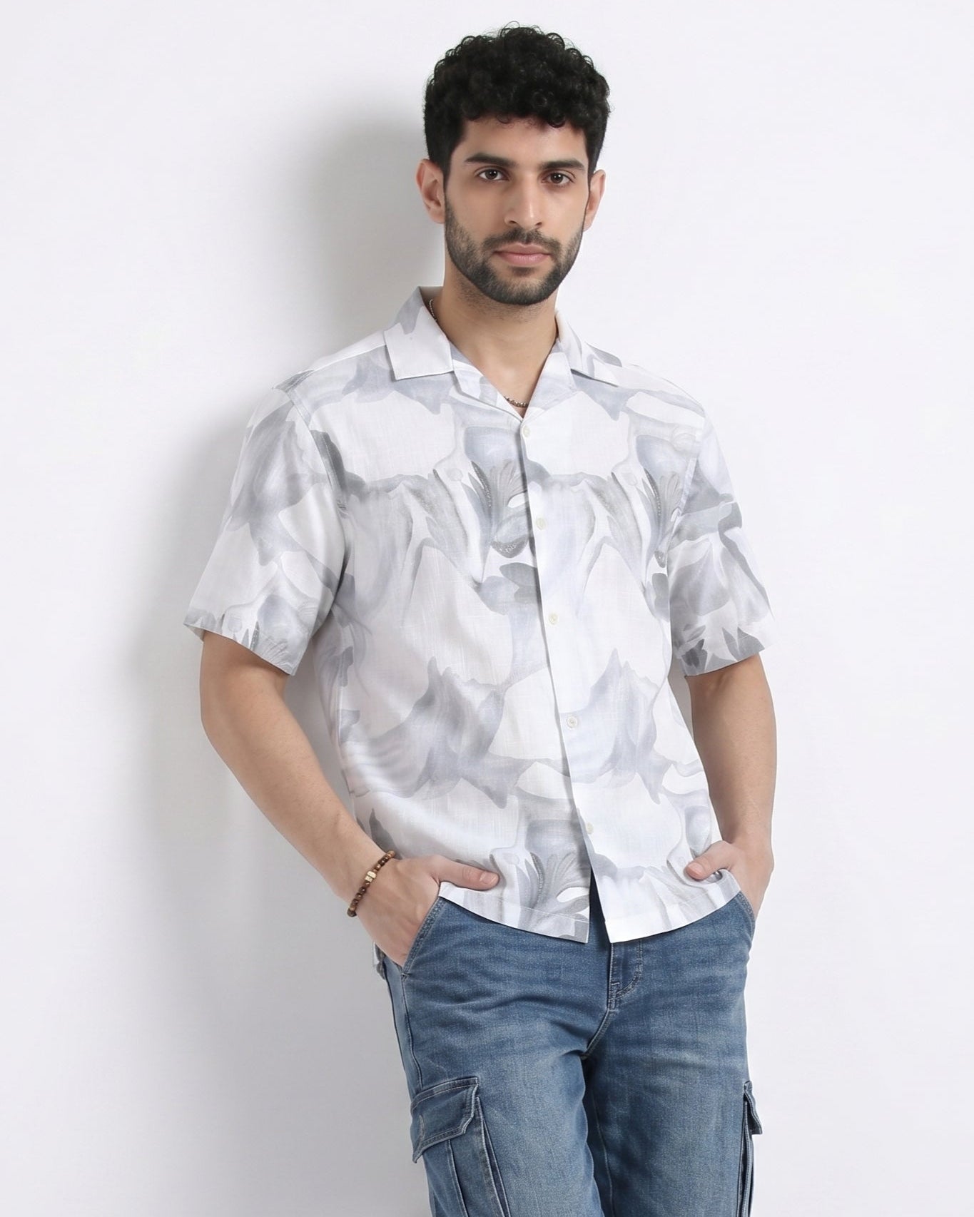 GRAY SOFT STATIC DRIP SHIRT