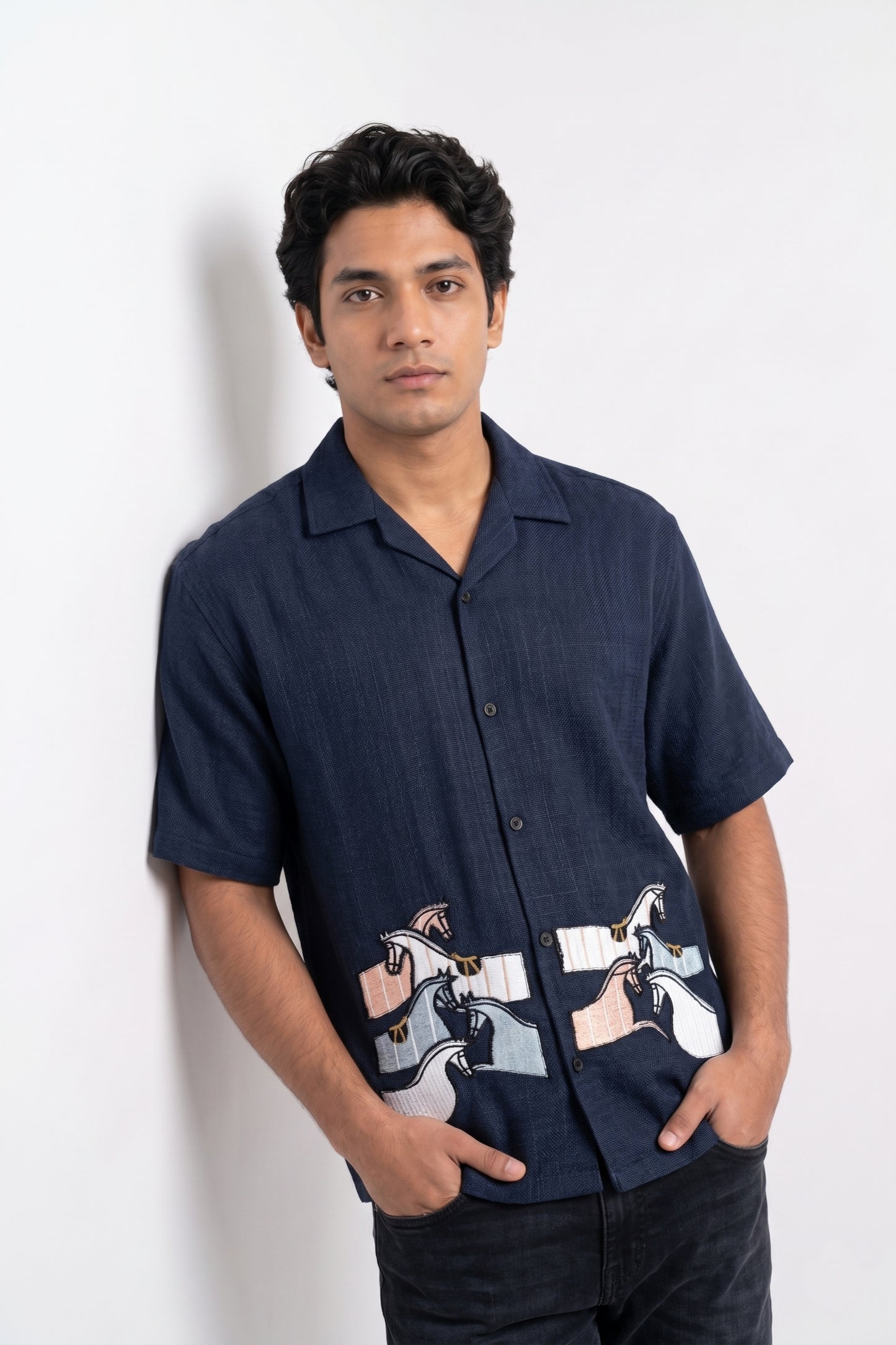 BLUE NEON DUST SHIRT