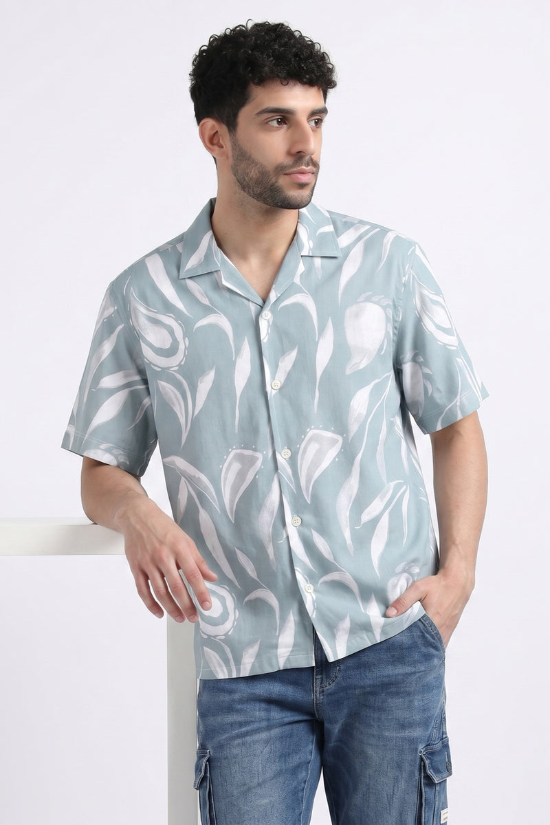 BLUE FEATHERS STATIC DRIP SHIRT