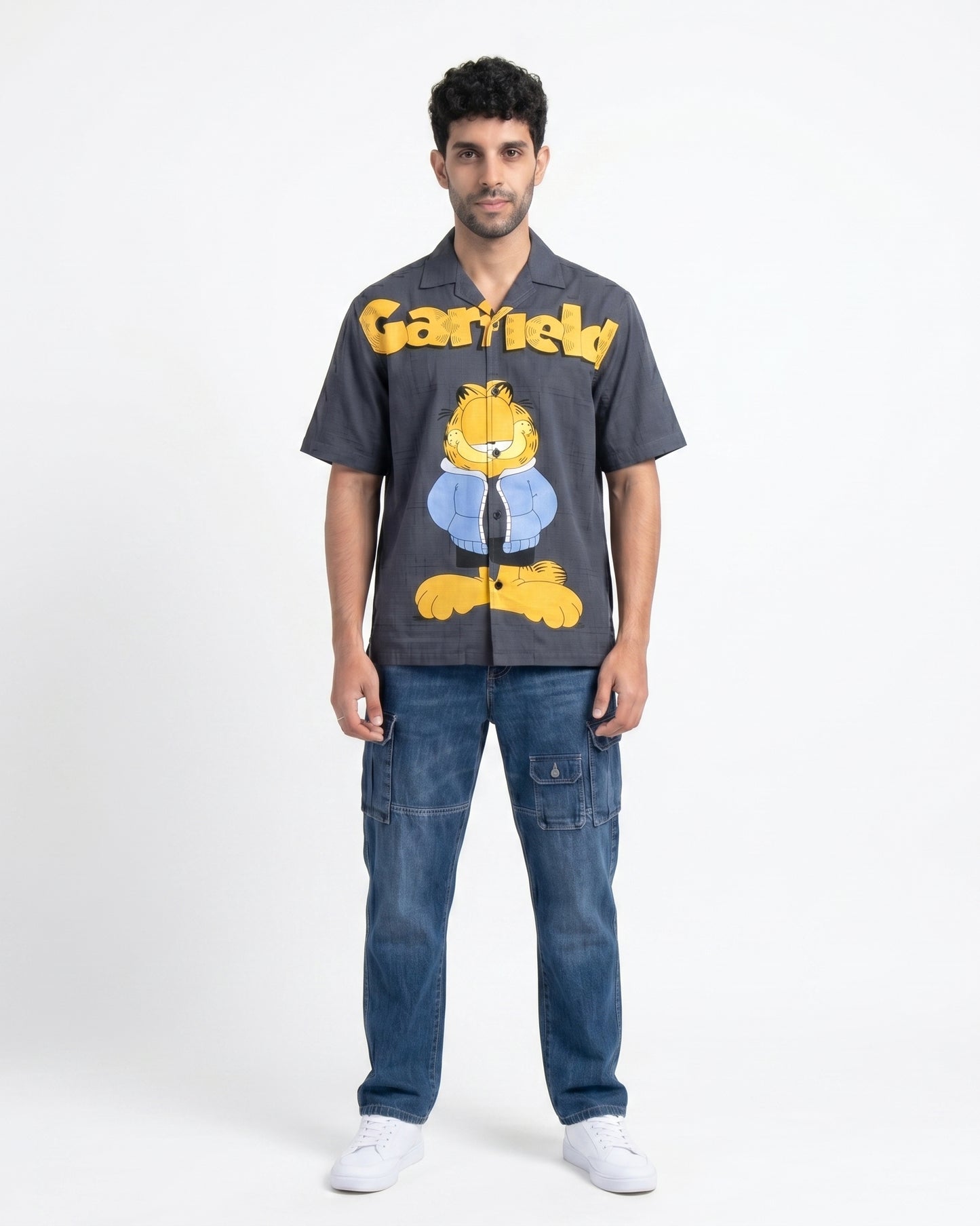 BLUE GARFIELD DRIP SHIRT - Chicaura All About Him