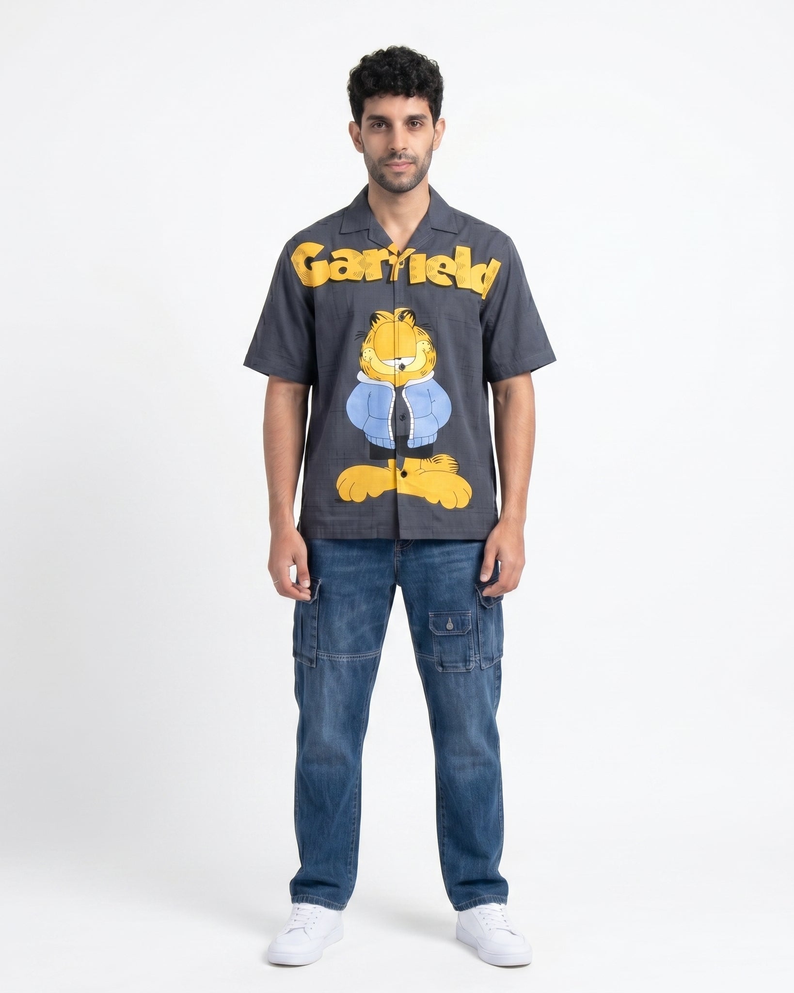 BLUE GARFIELD DRIP SHIRT - Chicaura All About Him