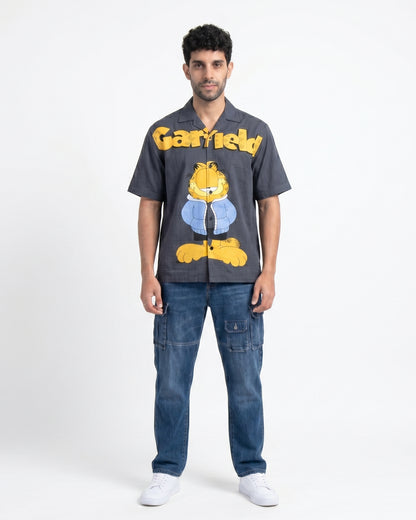 BLUE GARFIELD DRIP SHIRT - Chicaura All About Him
