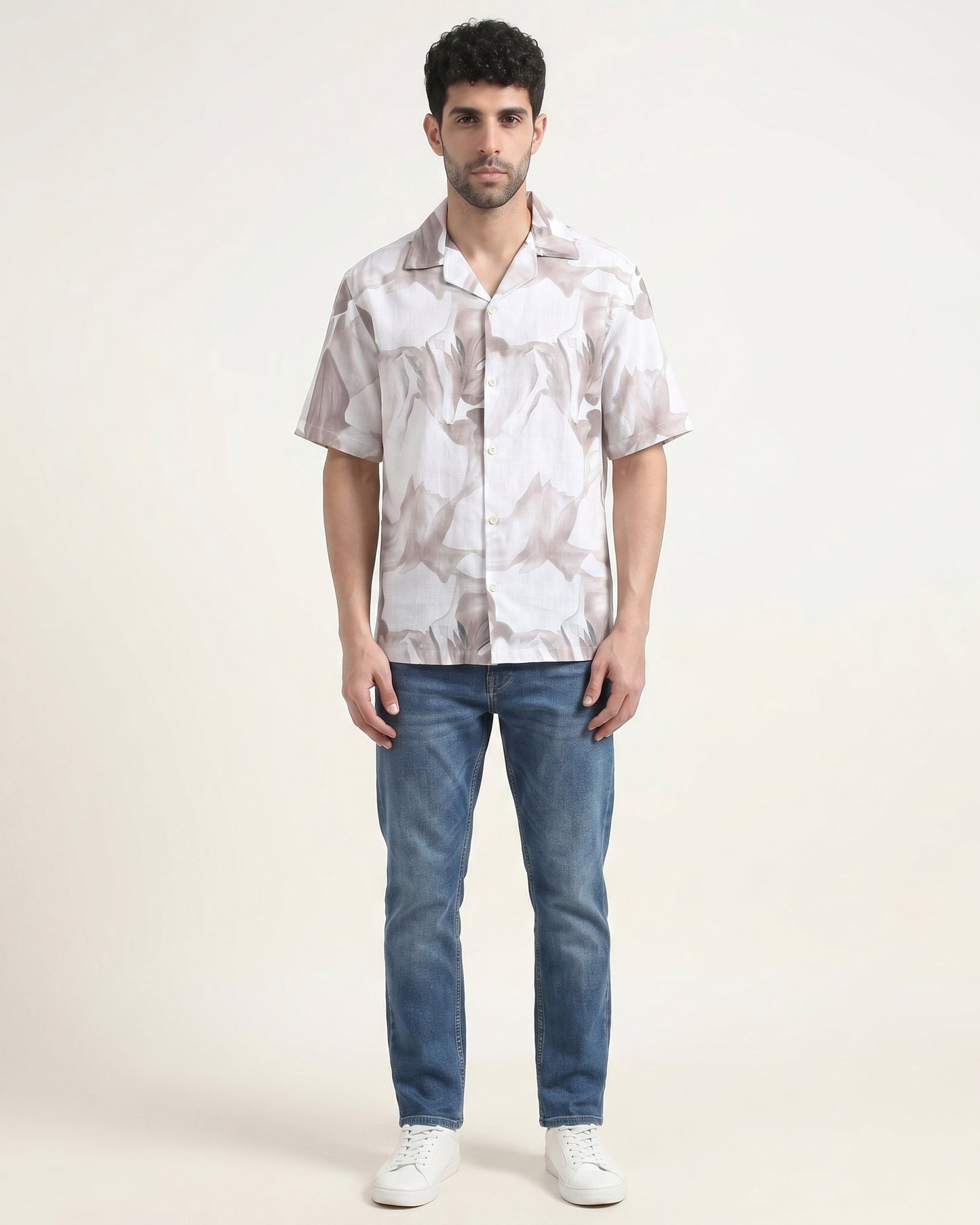 BROWN SOFT STATIC DRIP SHIRT