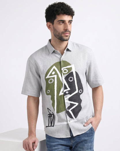 GRAY WOW CORE SHIRT