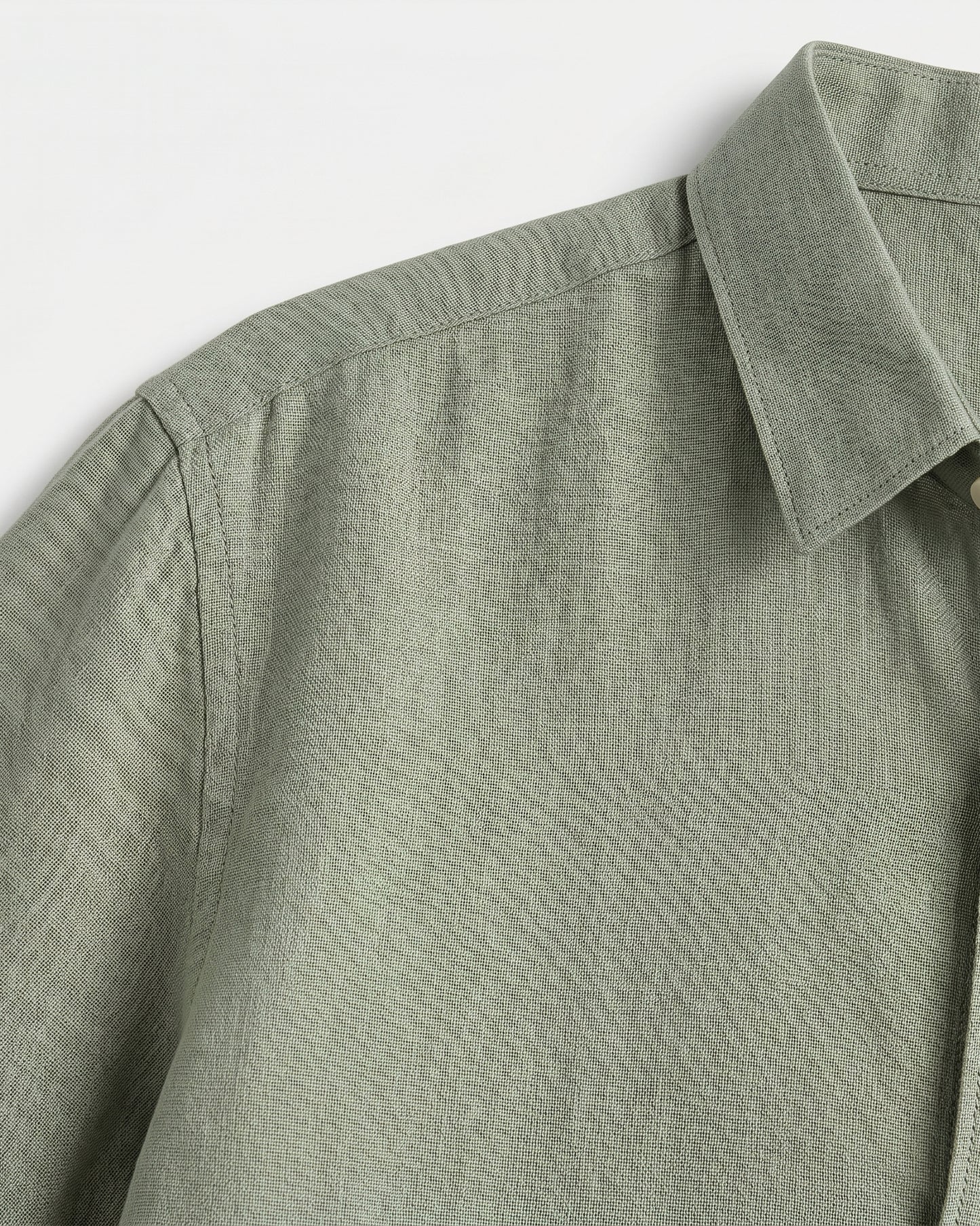 GREEN WOW CORE LINEN SHIRT - Chicaura All About Him