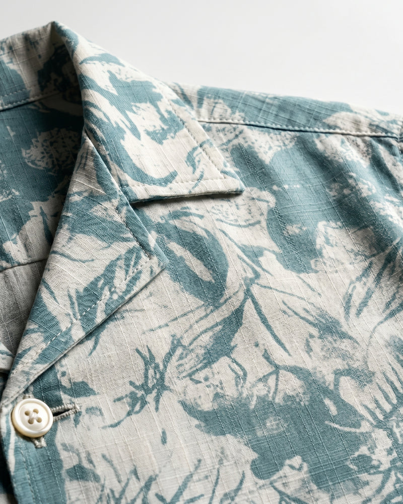 BLUE ABSTRACT STATIC DRIP SHIRT