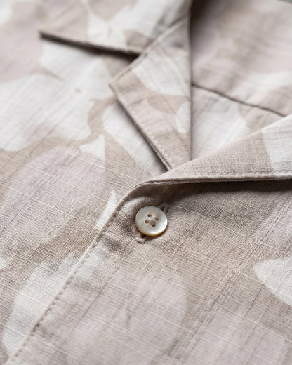 BEIGE ABSTRACT STATIC DRIP SHIRT