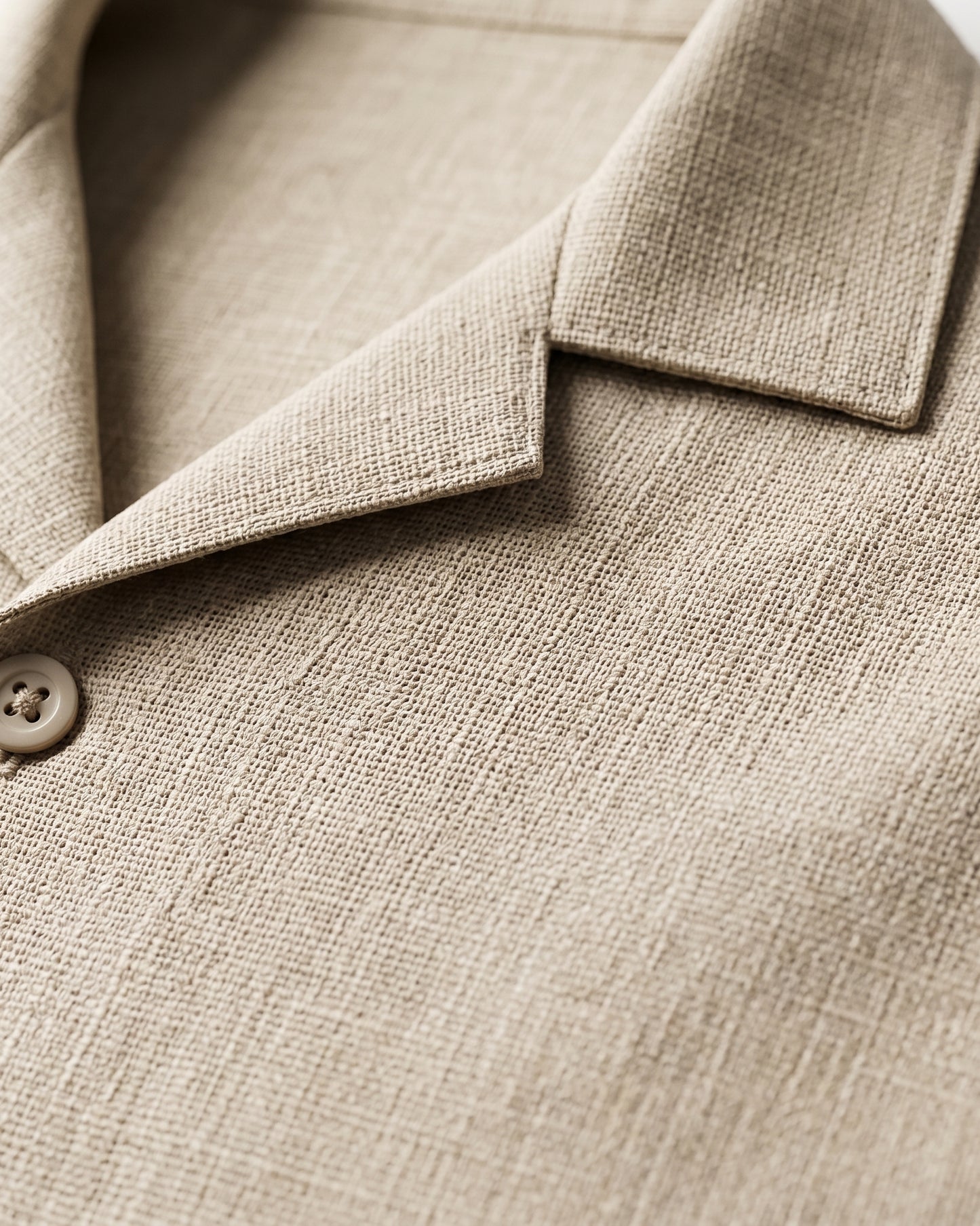 BEIGE OFF BEAT LUXE LINEN SHIRT - Chicaura All About Him