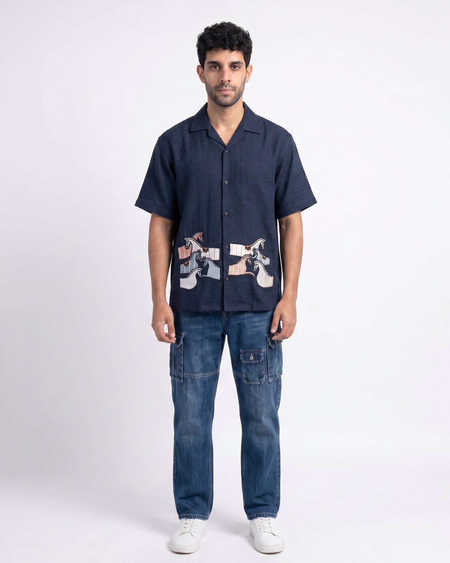 BLUE NEON DUST SHIRT