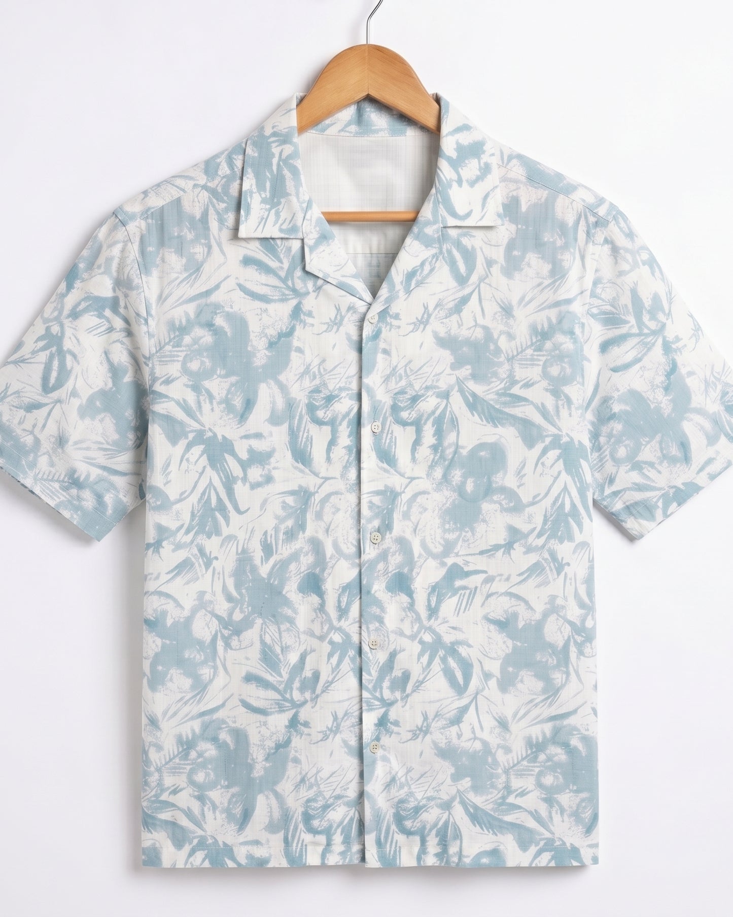 BLUE ABSTRACT STATIC DRIP SHIRT