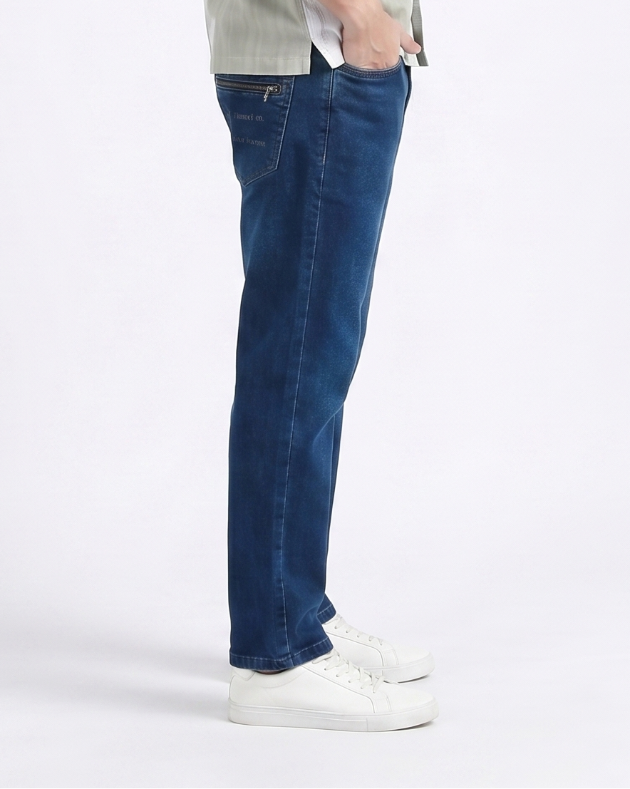 DEEP NAVY HERITAGE STRAIGHT DENIM
