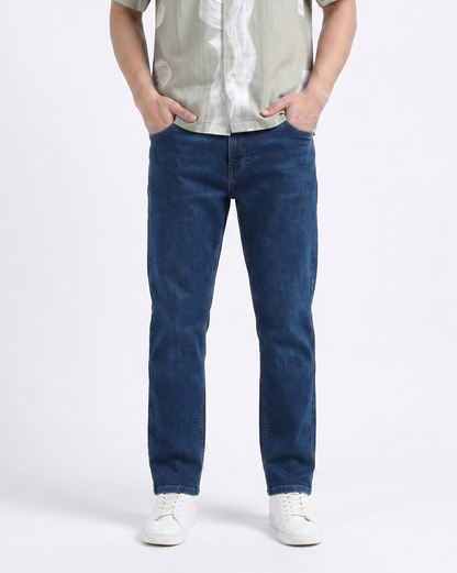 DEEP NAVY HERITAGE STRAIGHT DENIM