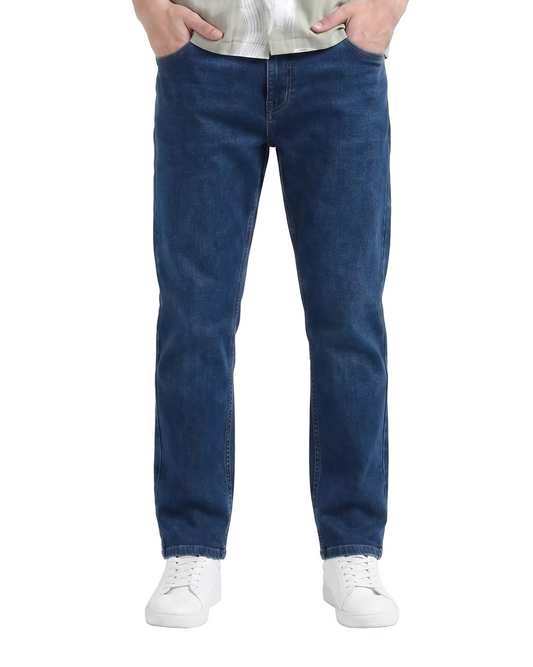DEEP NAVY HERITAGE STRAIGHT DENIM