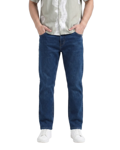 DEEP NAVY HERITAGE STRAIGHT DENIM