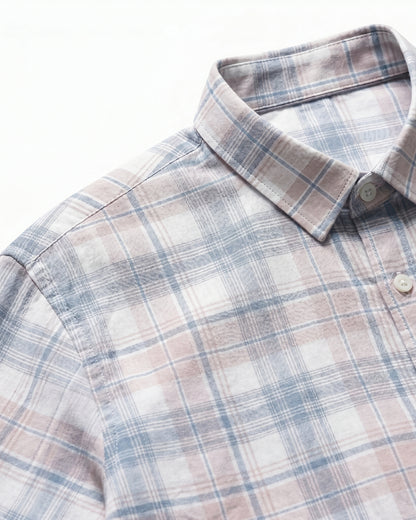 #color_soft peach plaid