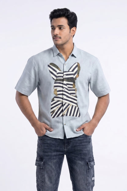 SKY BLUE WOW CORE LINEN SHIRT