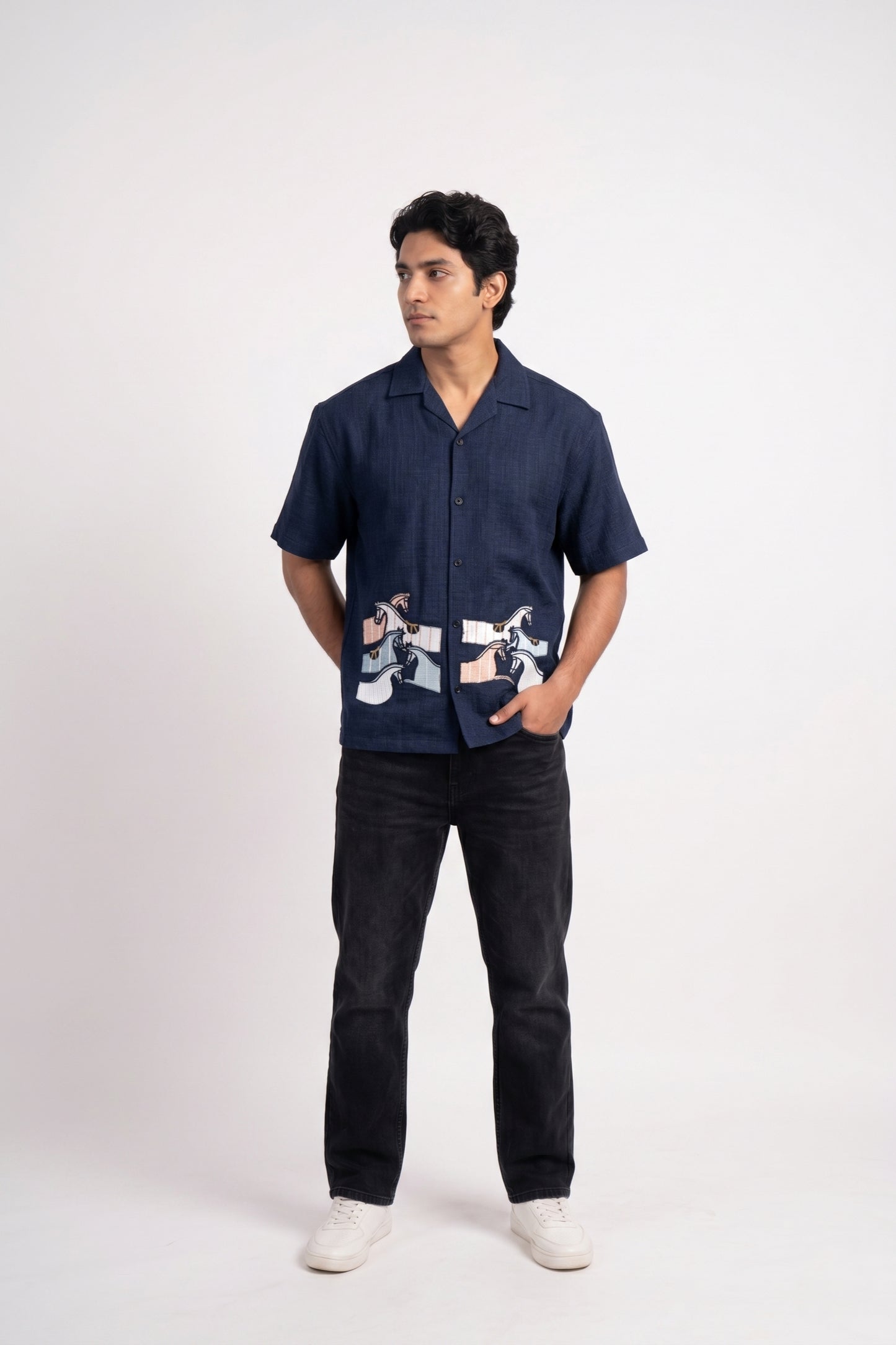 BLUE NEON DUST SHIRT