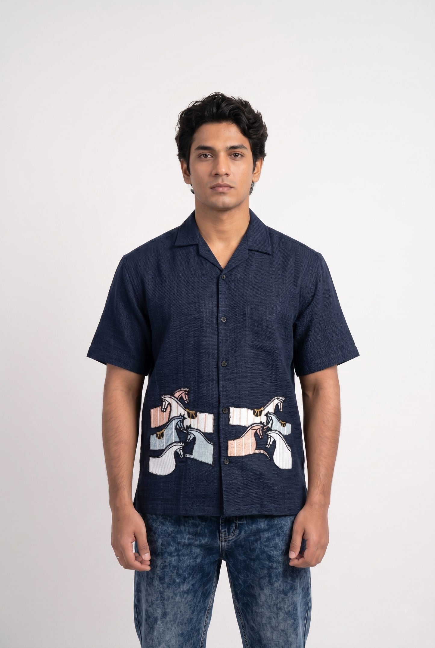 BLUE NEON DUST SHIRT