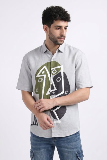 GRAY WOW CORE SHIRT
