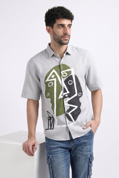 GRAY WOW CORE SHIRT
