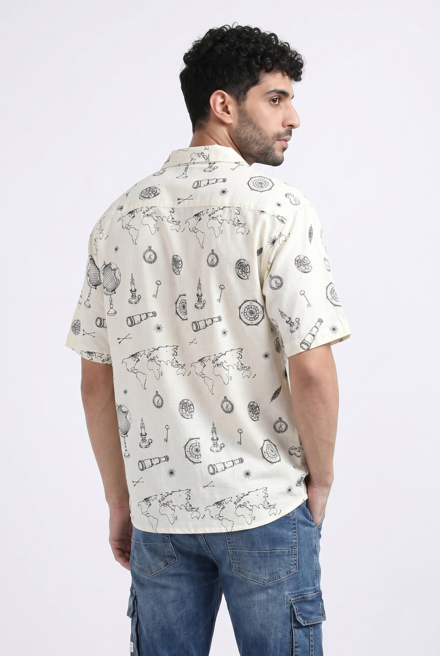 CREAM NO SIGNAL SHIRT