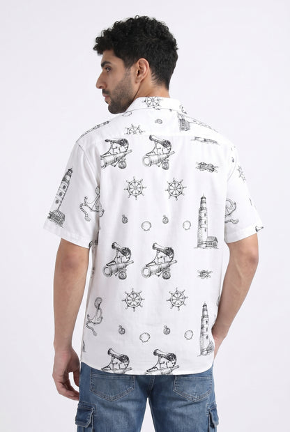WHITE NO SIGNAL SHIRT
