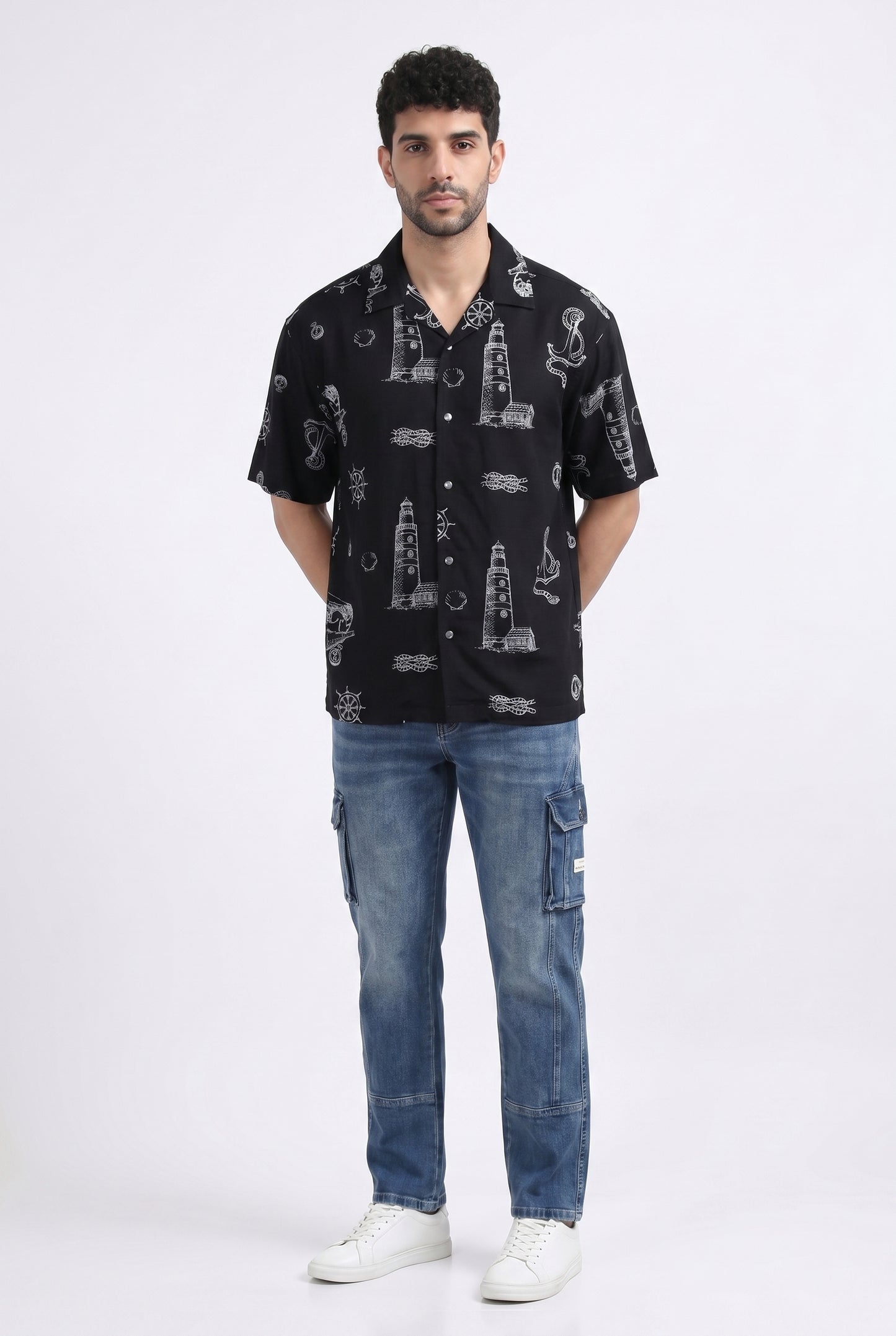 BLACK NO SIGNAL SHIRT