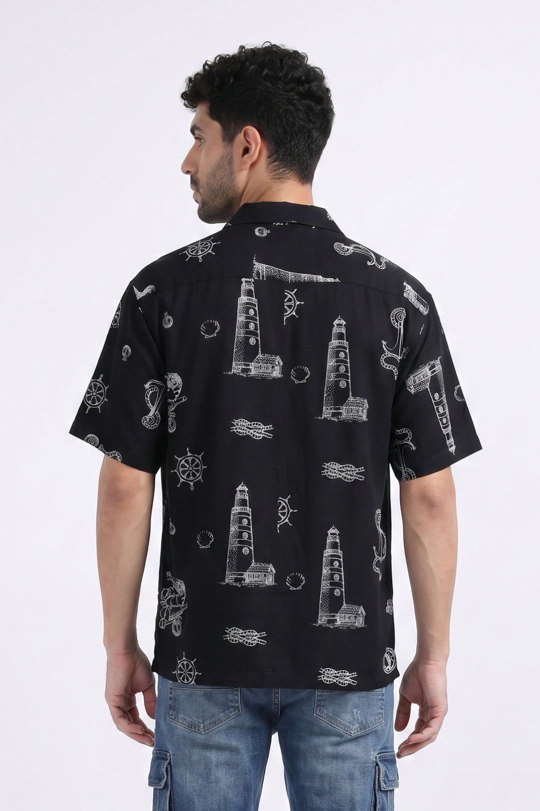 BLACK NO SIGNAL SHIRT