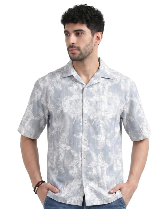 BLUE JASMIN STATIC DRIP SHIRT