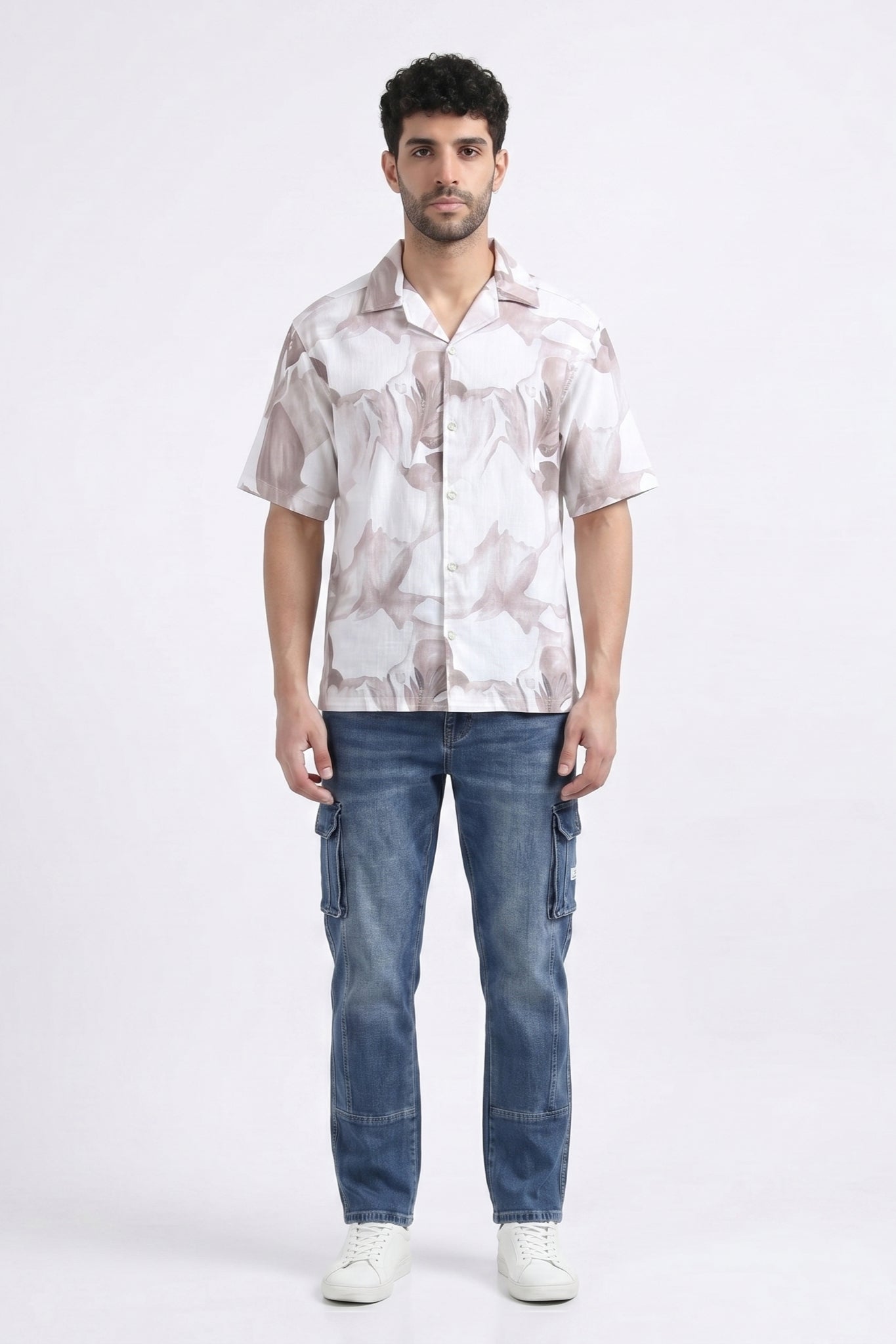 BROWN SOFT STATIC DRIP SHIRT