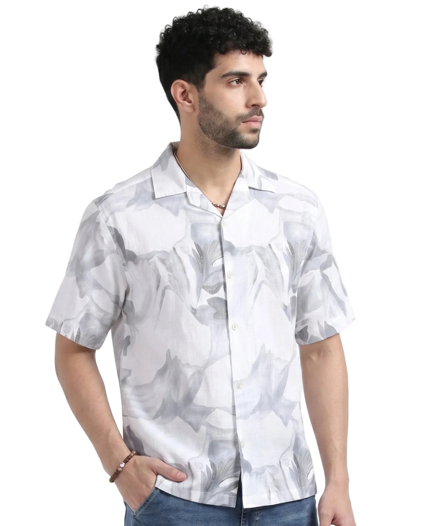 GRAY SOFT STATIC DRIP SHIRT
