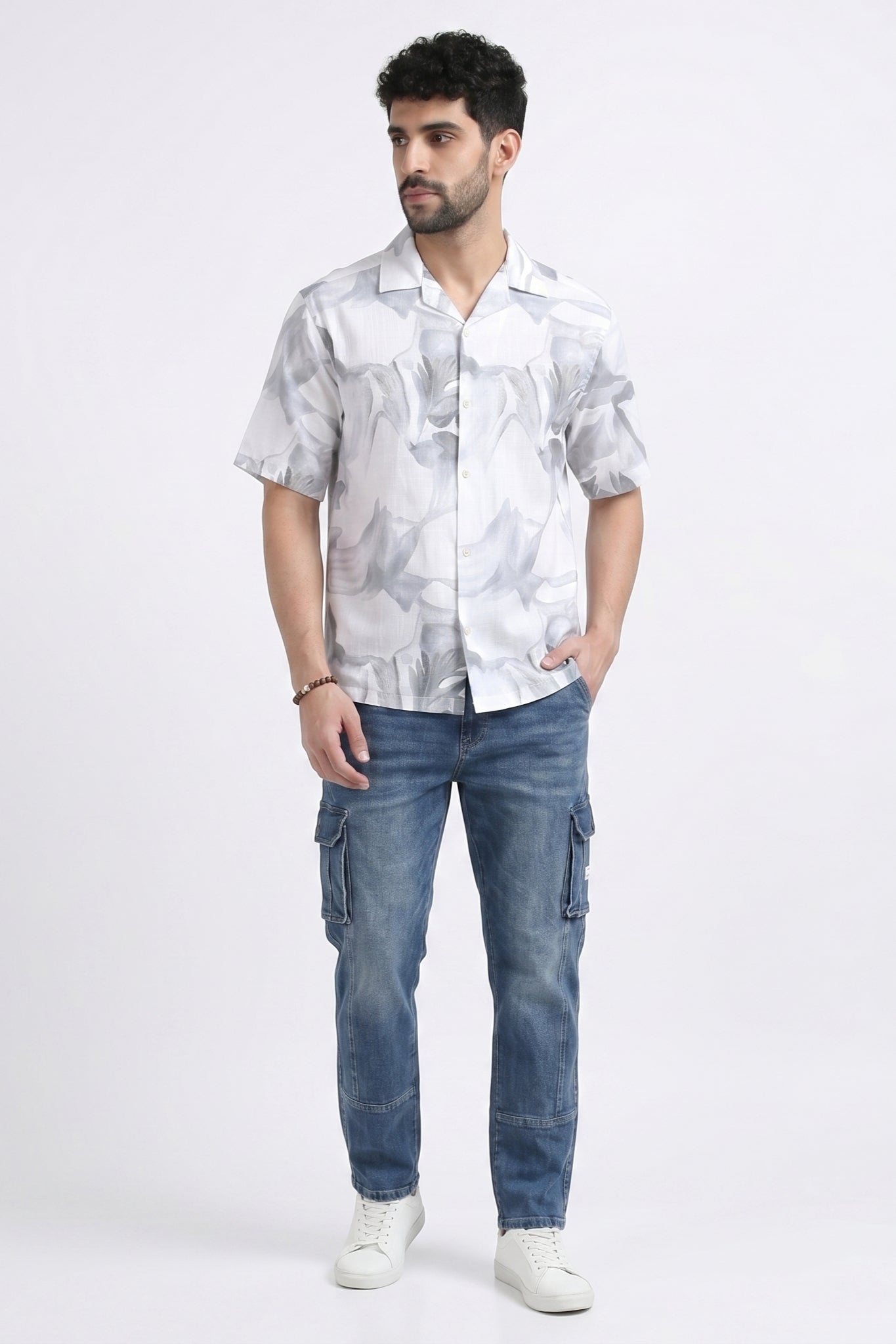 GRAY SOFT STATIC DRIP SHIRT