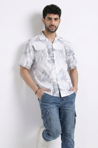 GRAY SOFT STATIC DRIP SHIRT