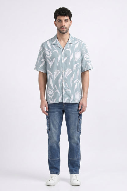 BLUE FEATHERS STATIC DRIP SHIRT