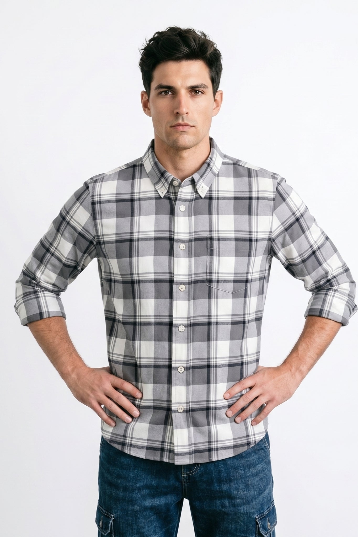 SHADOW CHECK SHIRT
