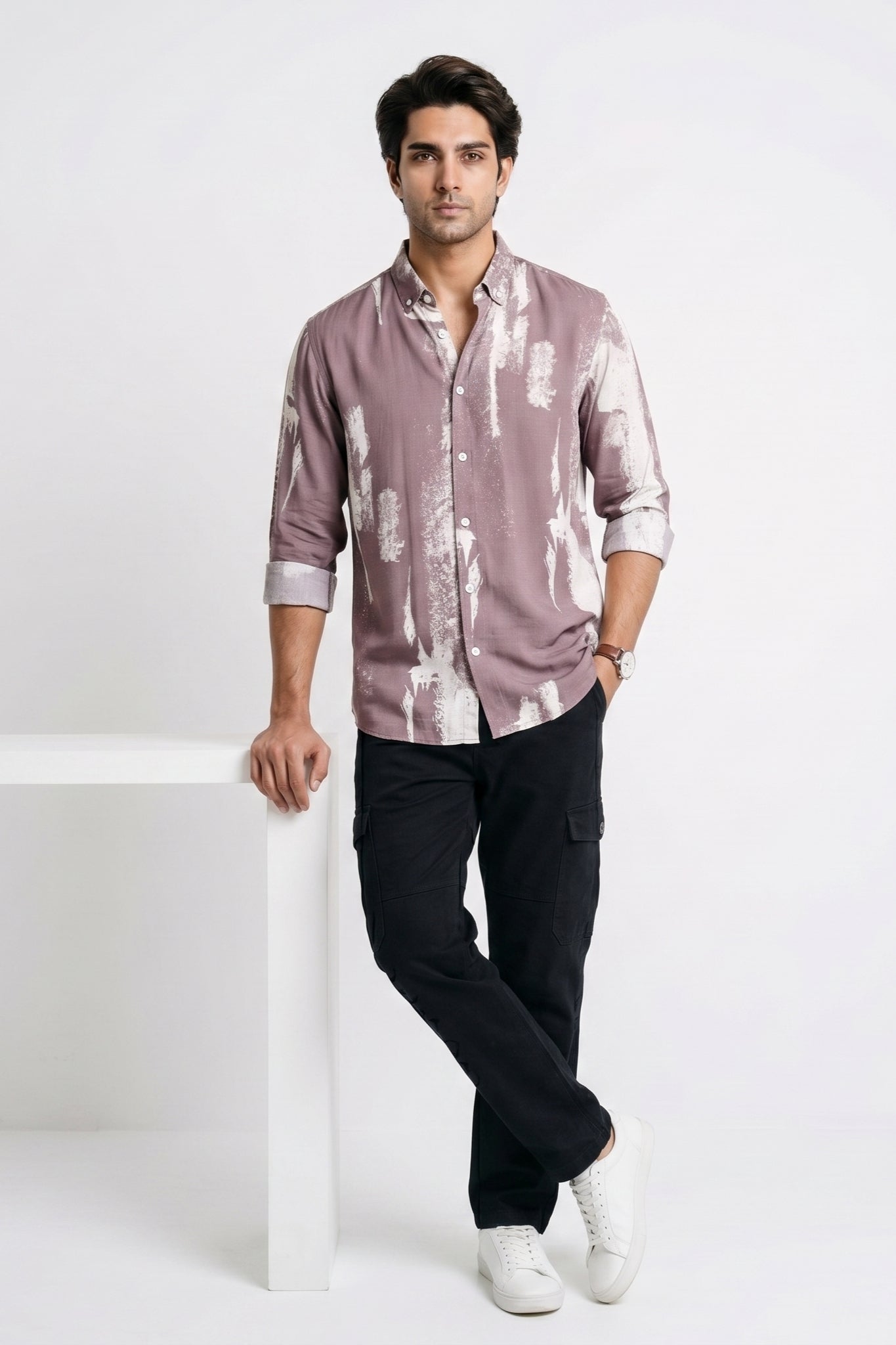 ROSE ABSTRACT SHIRT
