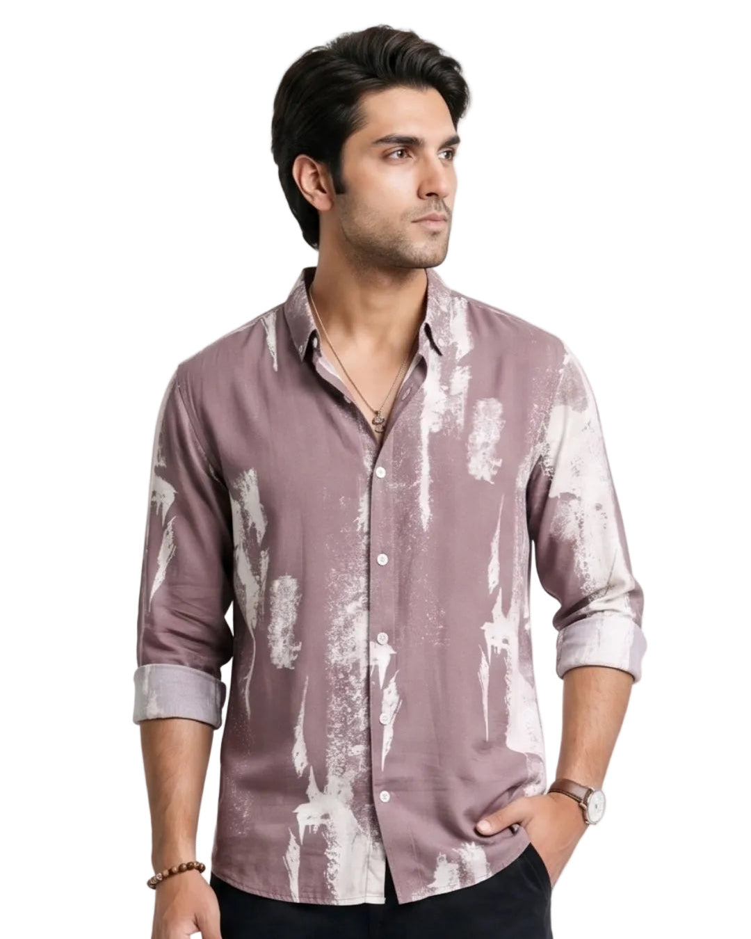 ROSE ABSTRACT SHIRT