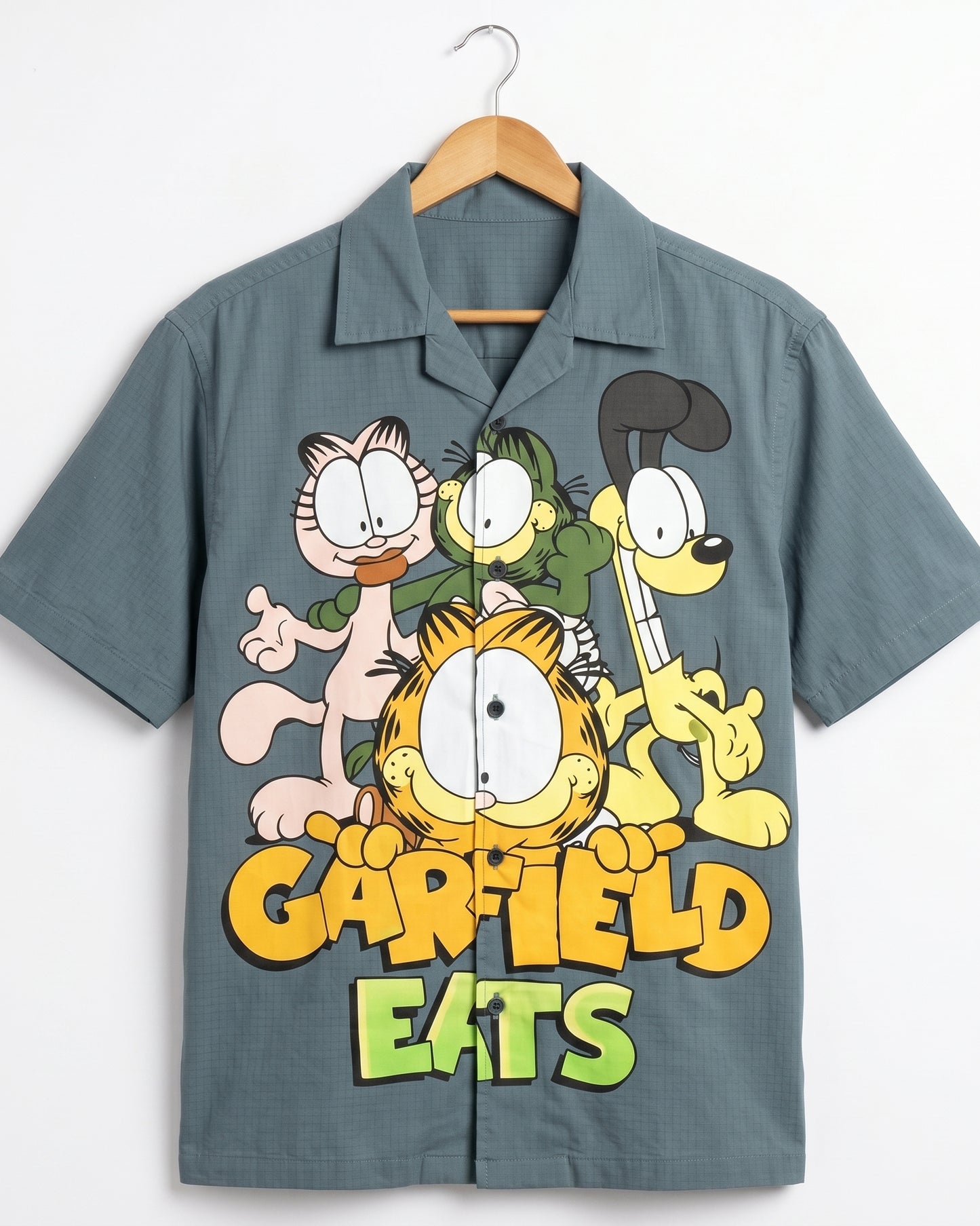 SEA GREEN GARFIELD DRIP SHIRT - Chicaura All About Him