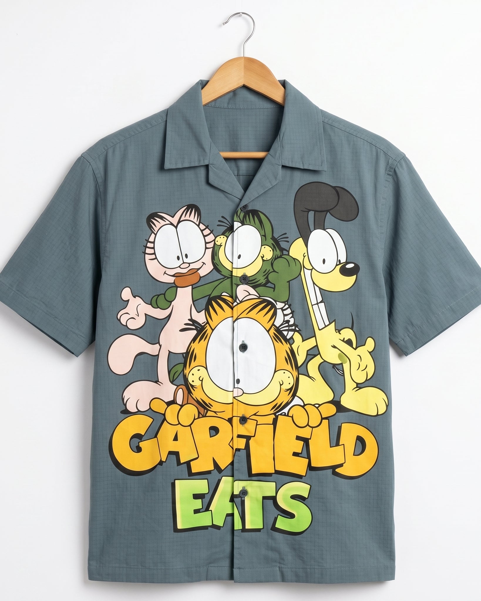 SEA GREEN GARFIELD DRIP SHIRT - Chicaura All About Him