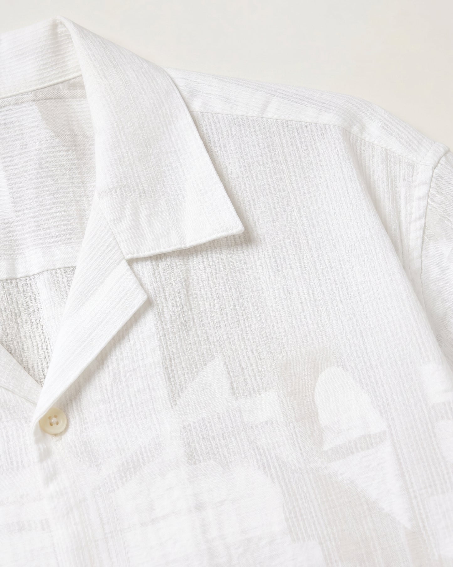 WHITE ABSTRACT STATIC DRIP SHIRT