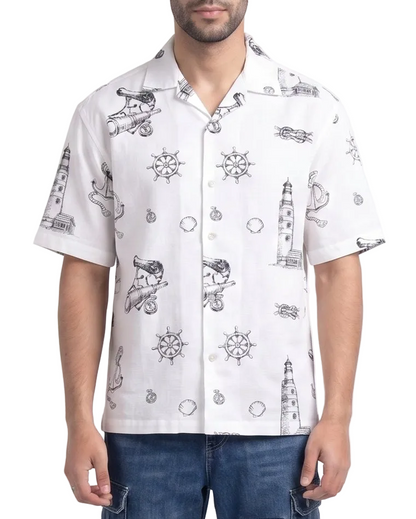 WHITE NO SIGNAL SHIRT