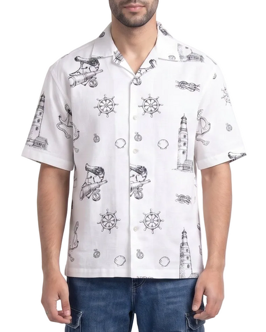 WHITE NO SIGNAL SHIRT