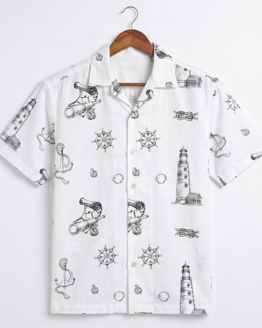 WHITE NO SIGNAL SHIRT