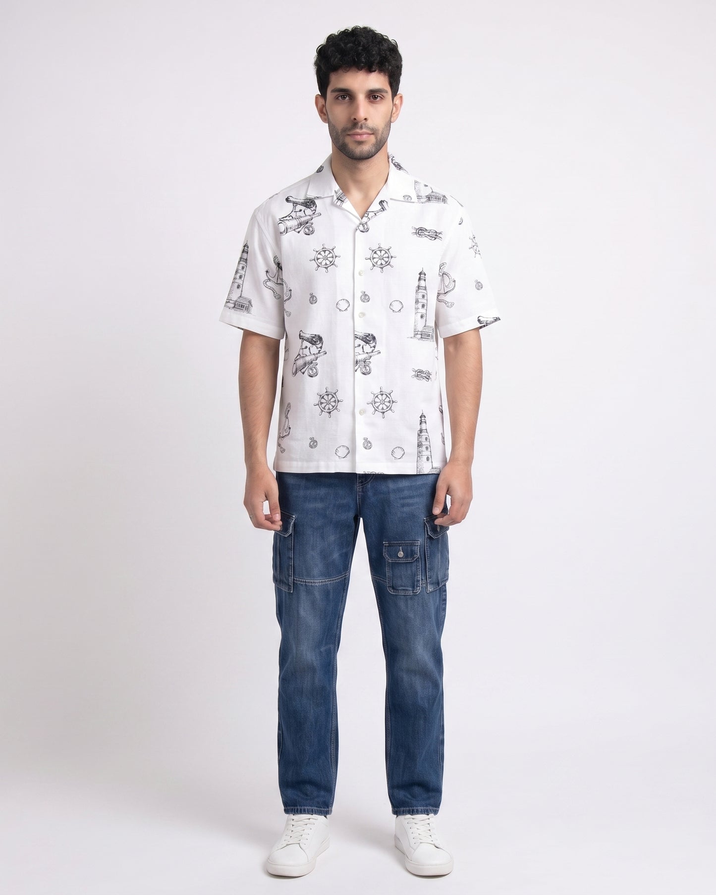 WHITE NO SIGNAL SHIRT